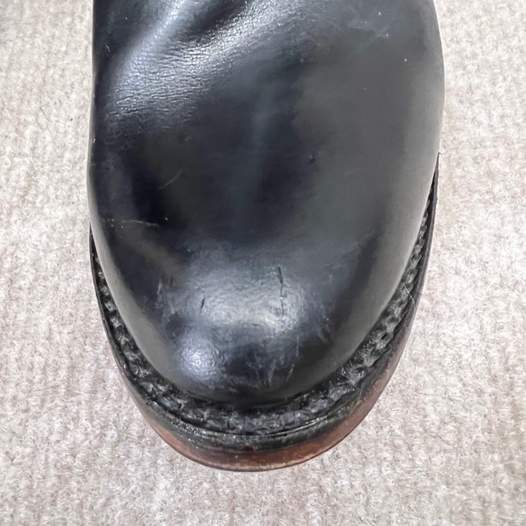 Freebird by Steven Wyatt Black Leather Tall Snake Texture Black Blue Boots 8  L - Picture 11 of 16